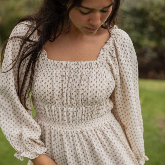 Neuflora | Angela Dress | Cream Floral | M - Picture 1 of 8